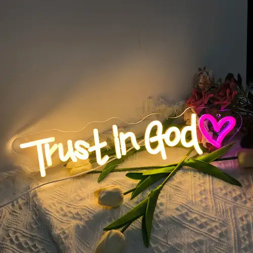 Trust in God Neon Sign