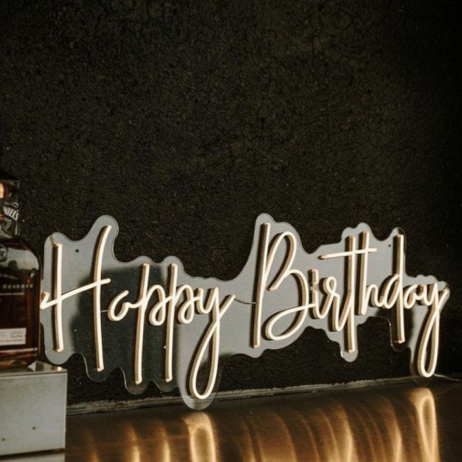 Happy Birthday Neon Sign