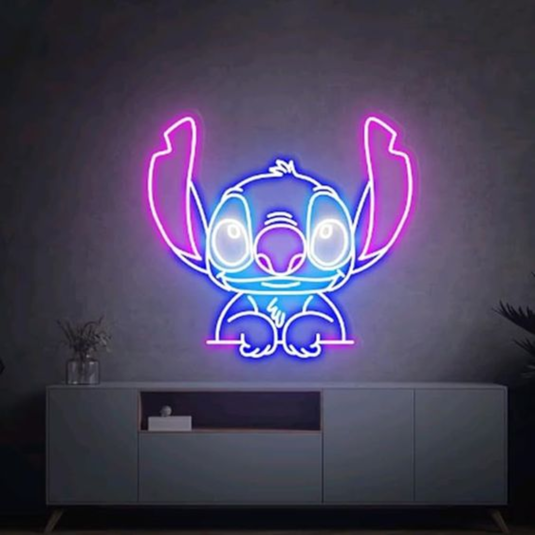 Cartoon Neon Sign