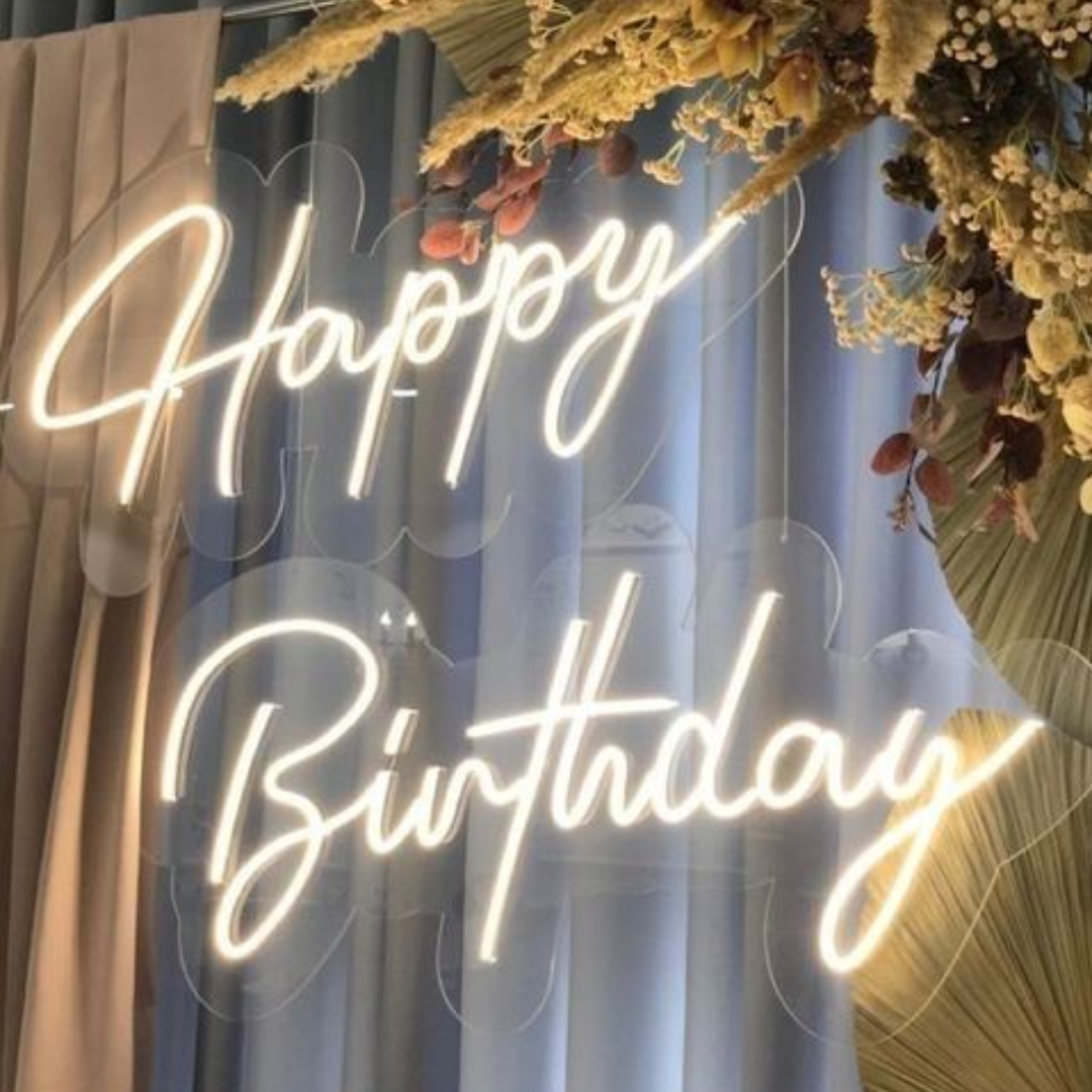 Happy Birthday Neon Sign