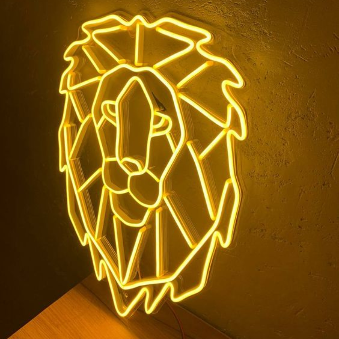 Lion Neon Sign