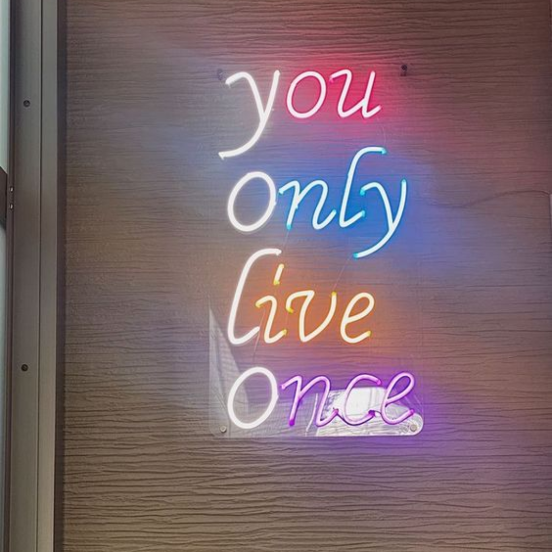 YOLO Neon Sign