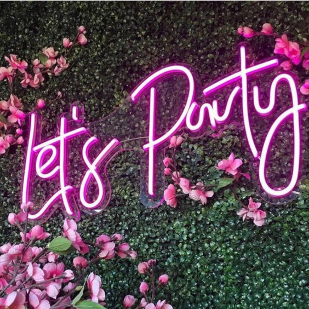 Let's Party Neon Sign