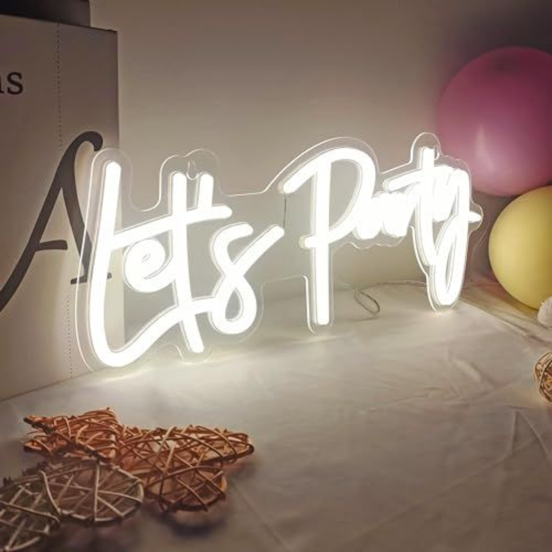 Let's Party Neon Sign