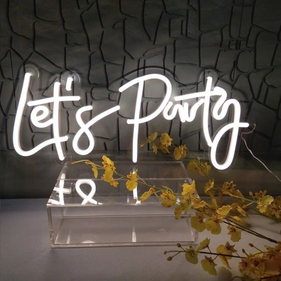 Let's Party Neon Sign
