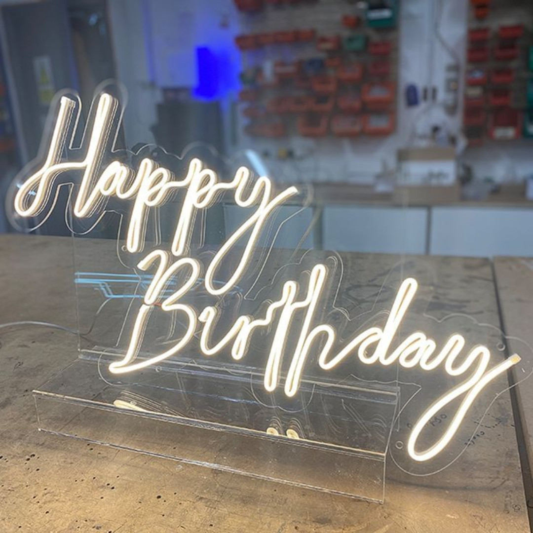 Happy Birthday Neon Design