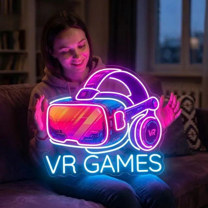 VR Games Neon Sign