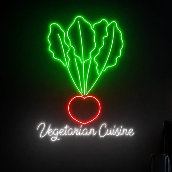 Vegetarian Cuisine LED Neon Sign