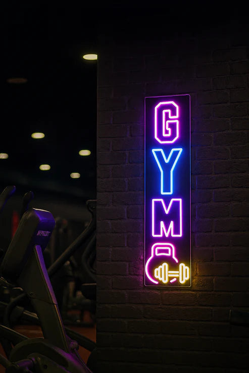 Vertical Gym Neon Sign LED Light