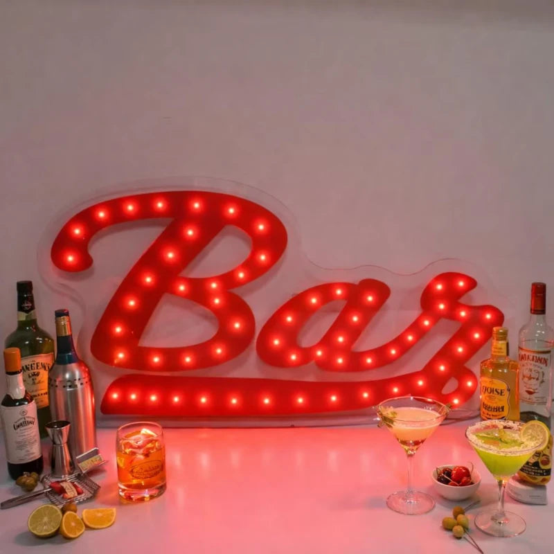 Vintage Bar Marquee Light Sign Neon Sign