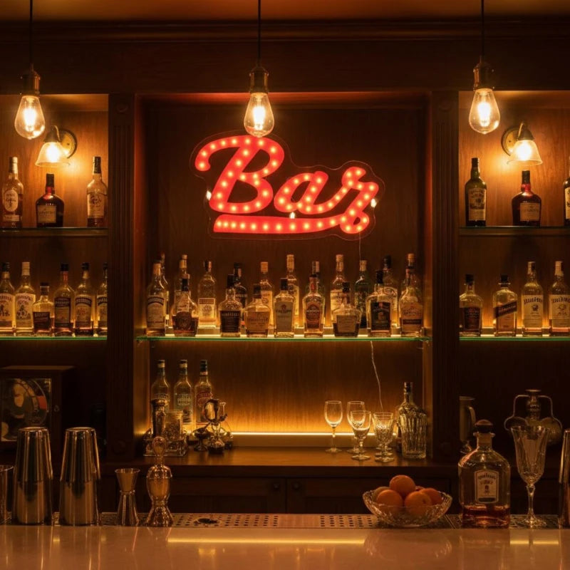 Vintage Bar Marquee Light Sign Neon Sign