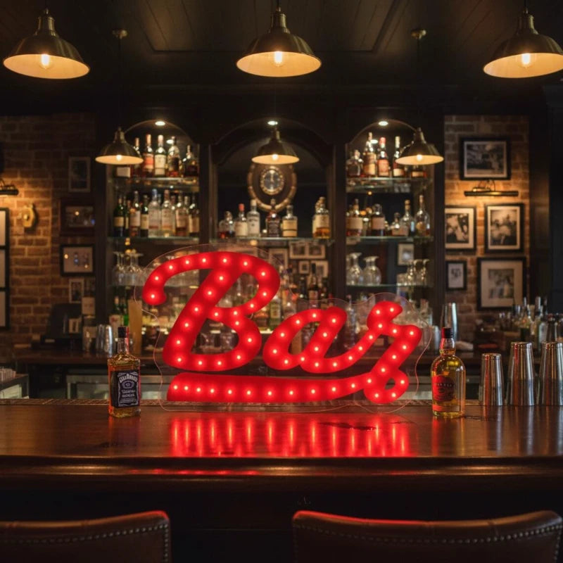 Vintage Bar Marquee Light Sign Neon Sign