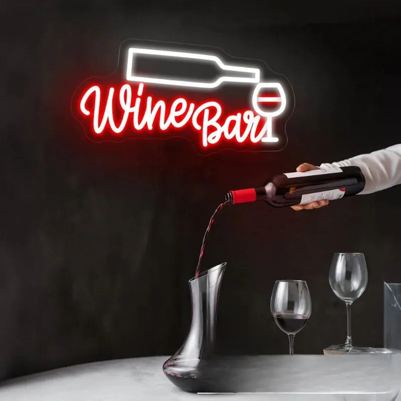 Wine BAR LED Neon Sign