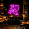 Wine Glass Bottle LED Neon Light