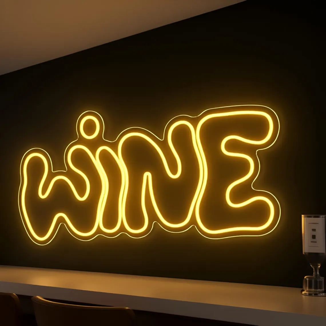 Wine Neon Light Sign