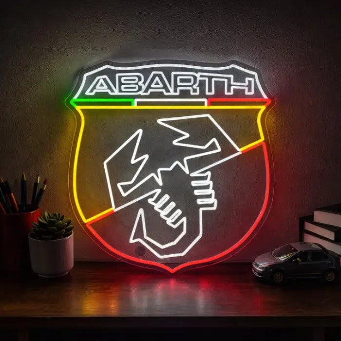 Abarth Logo Neon Sign LED Light