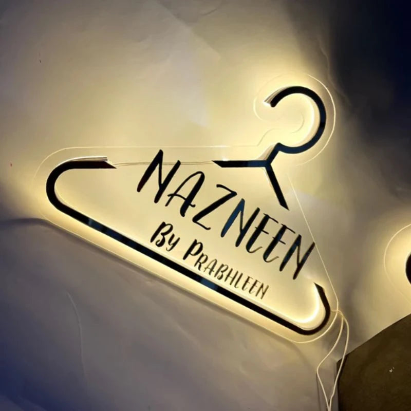 Acrylic Boutique LED Name Plate