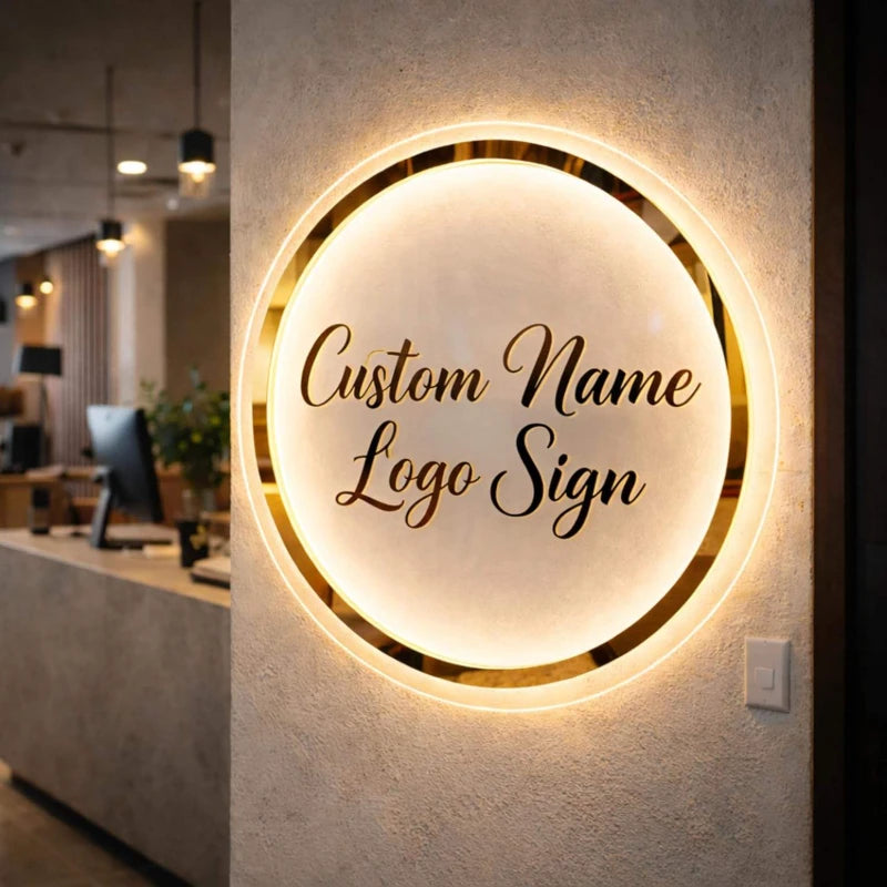Acrylic Custom Name Sign Logo