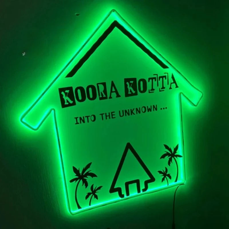 Acrylic Resort Hotel LED Name Plate