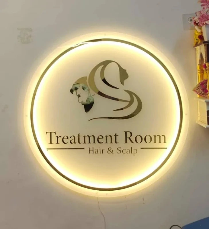 Acrylic Treatment Room Hair Scalp Logo Sign