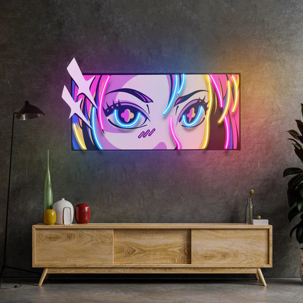 Anime Eyes LED Neon Art Decor