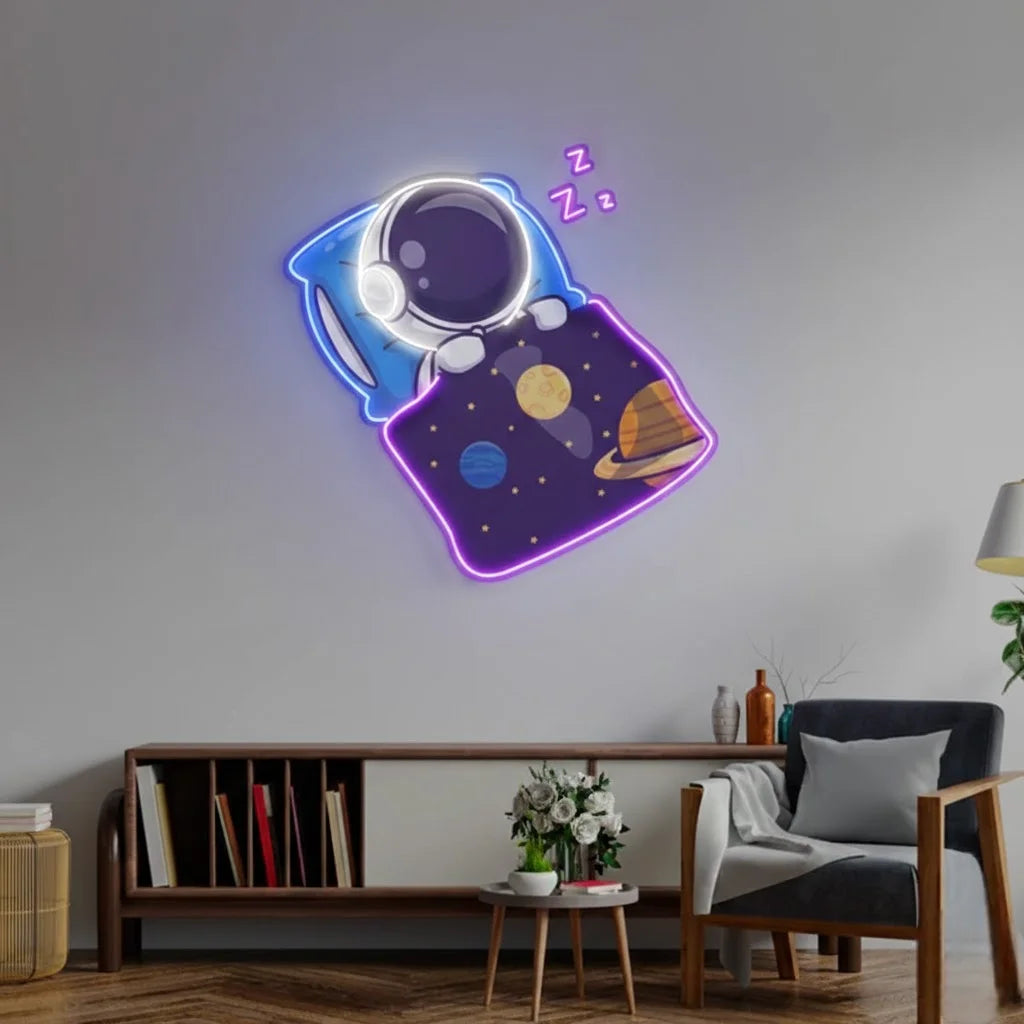 Astronaut Sleep Personalised Neon Sign