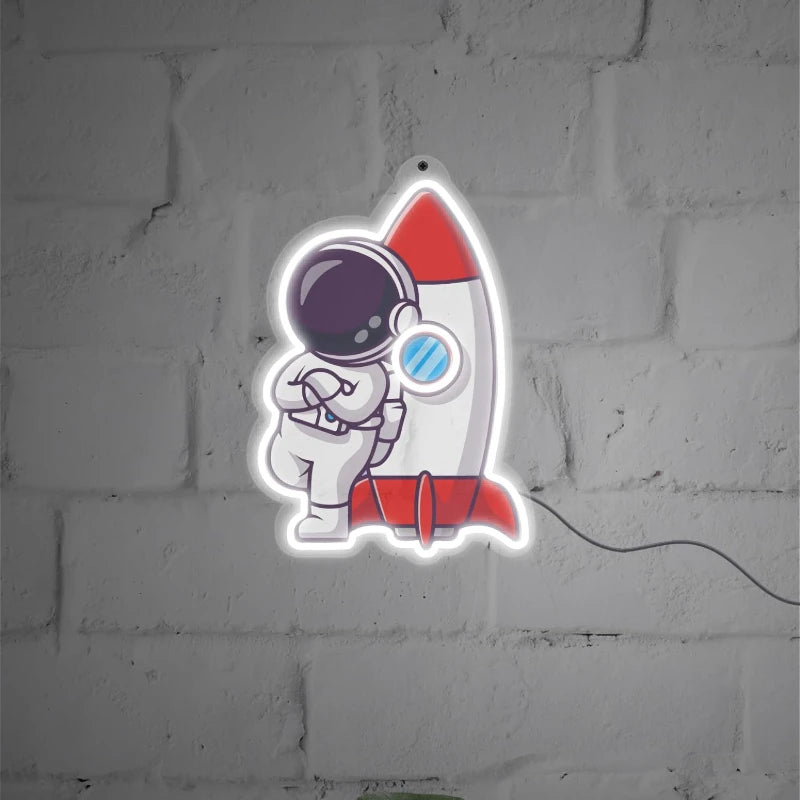Astronaut UV Printed Neon Light LED Signs