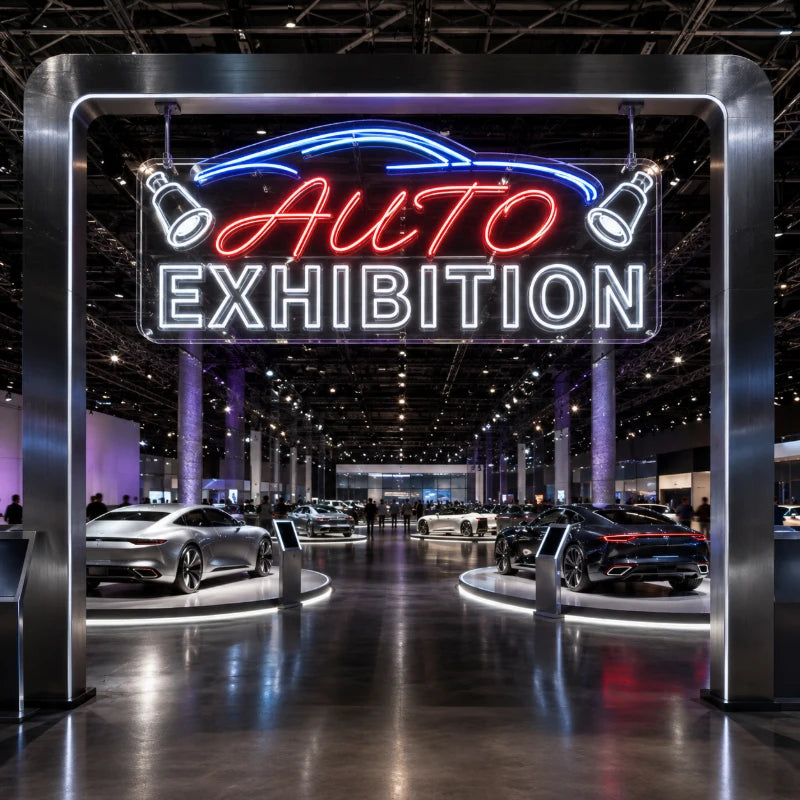 Auto Exhibition Entrance Neon Sign