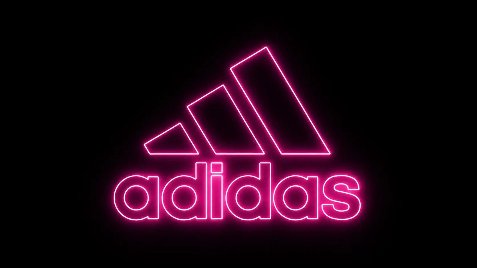 Adidas logo Neon Sign