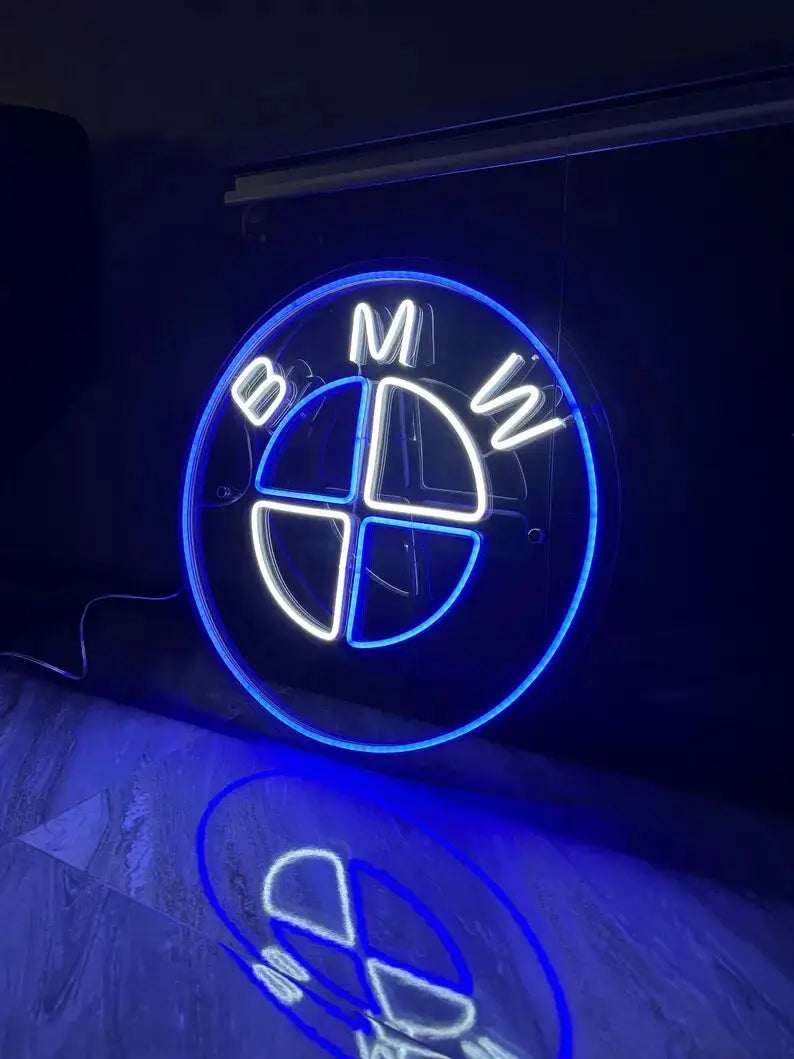 BMW Logo Neon Sign LED Light