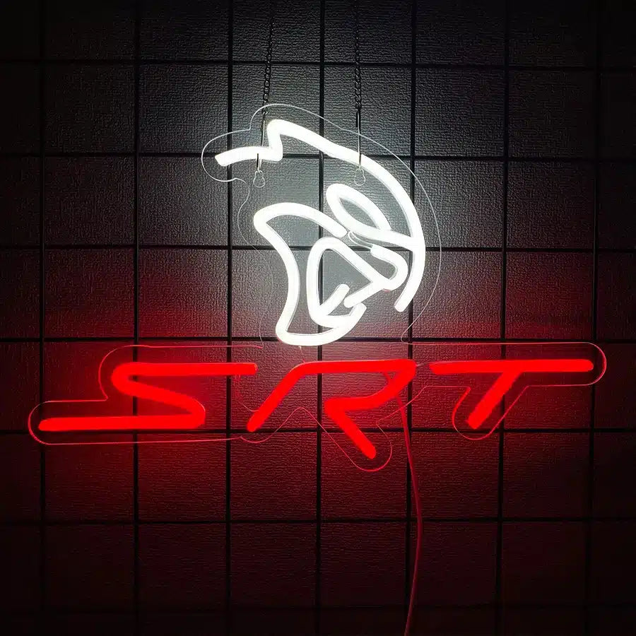 Neon Logo SRT Hellcat