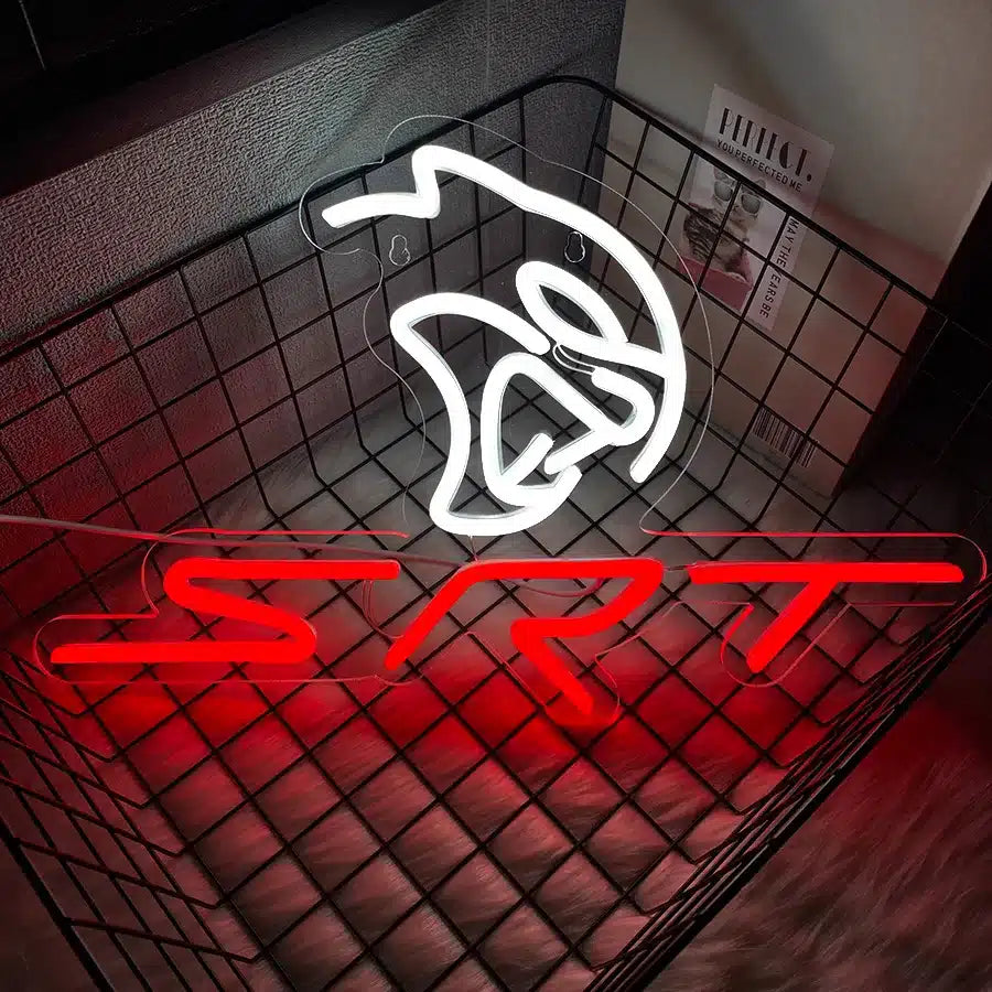 Neon Logo SRT Hellcat