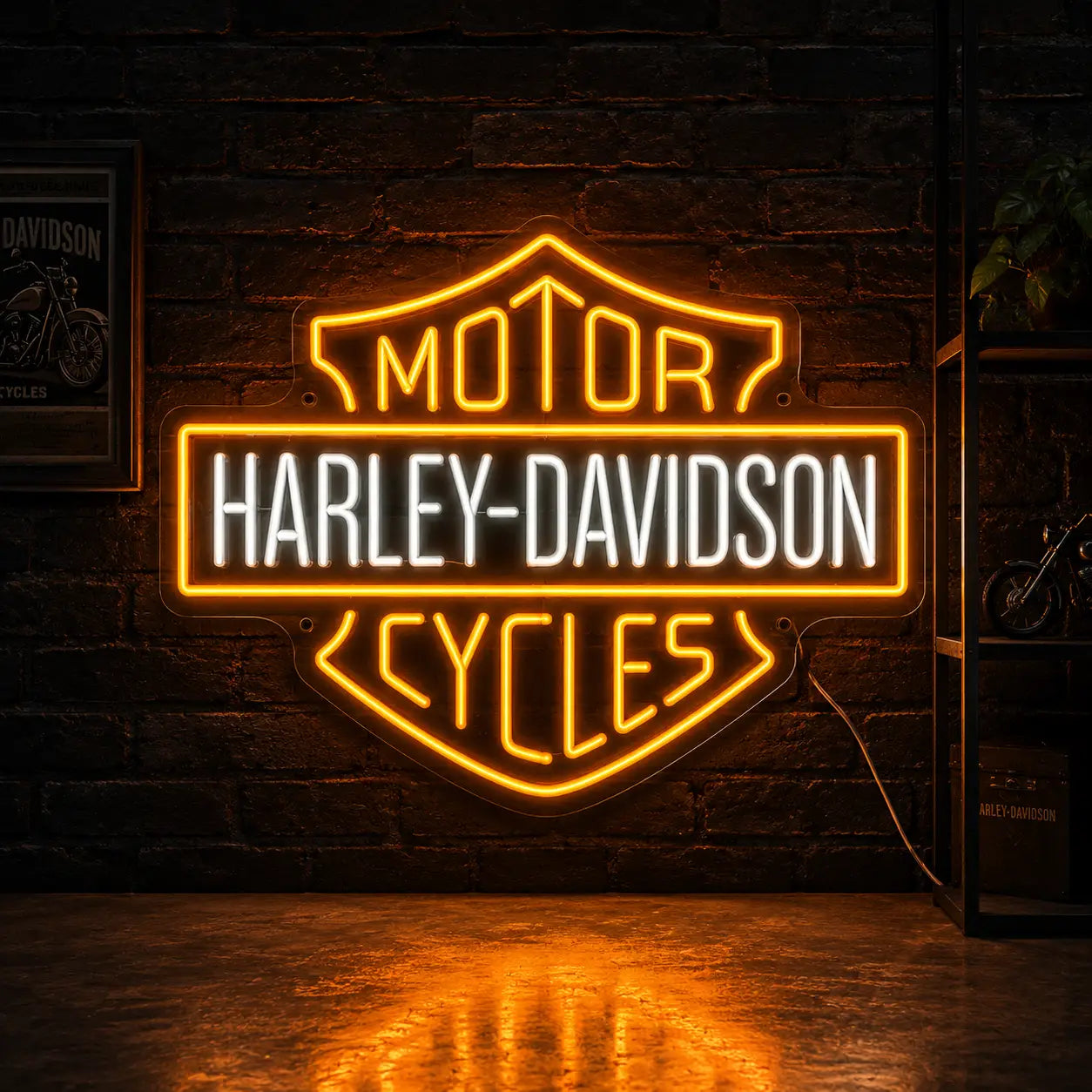 Neon Logo Harley Davidson