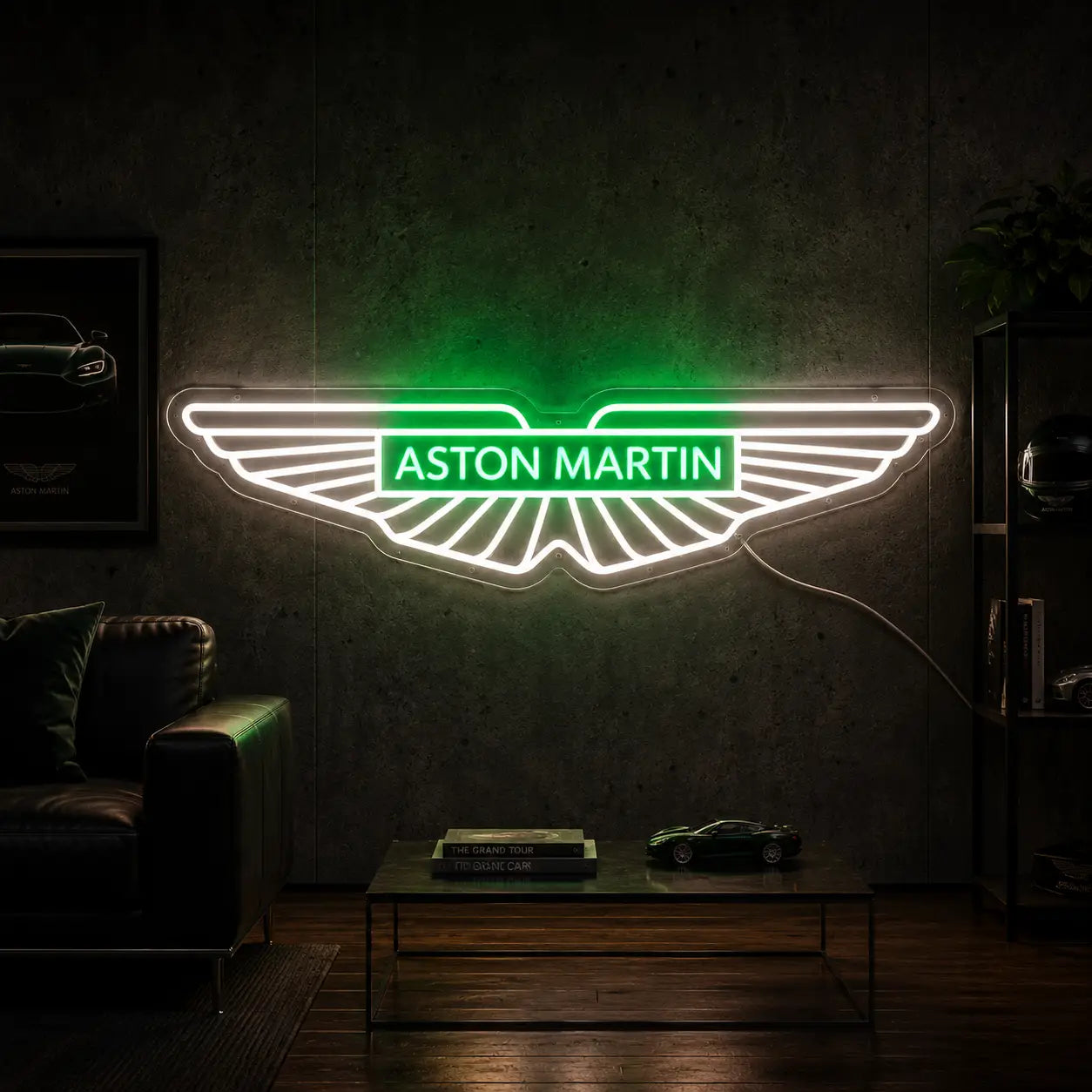 Neon Logo Aston Martin