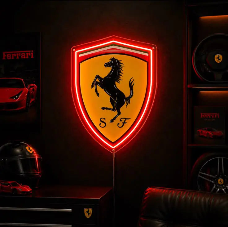 Ferrari logo Neon Sign