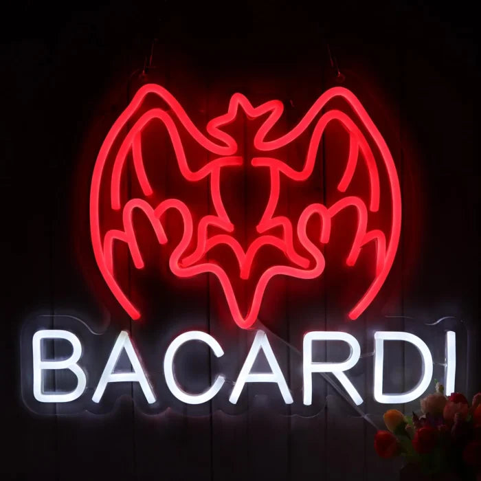 Bacardi Logo Neon Sign LED Light