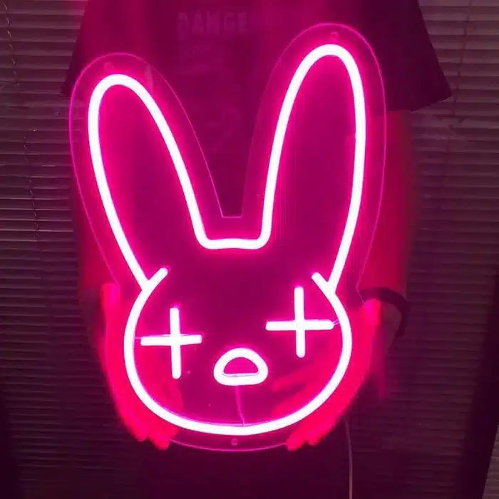 Bad Bunny Logo Neon Sign LED Light