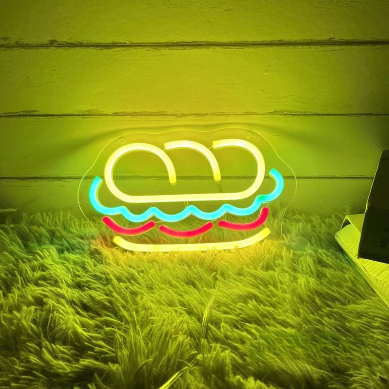 Baguette Sandwich Neon Sign