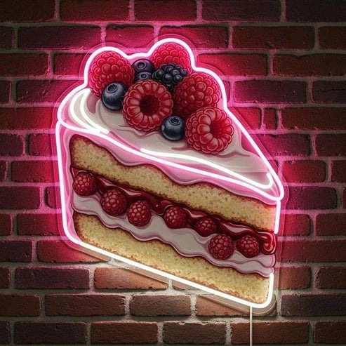 Berry Bliss Neon Cake Sign