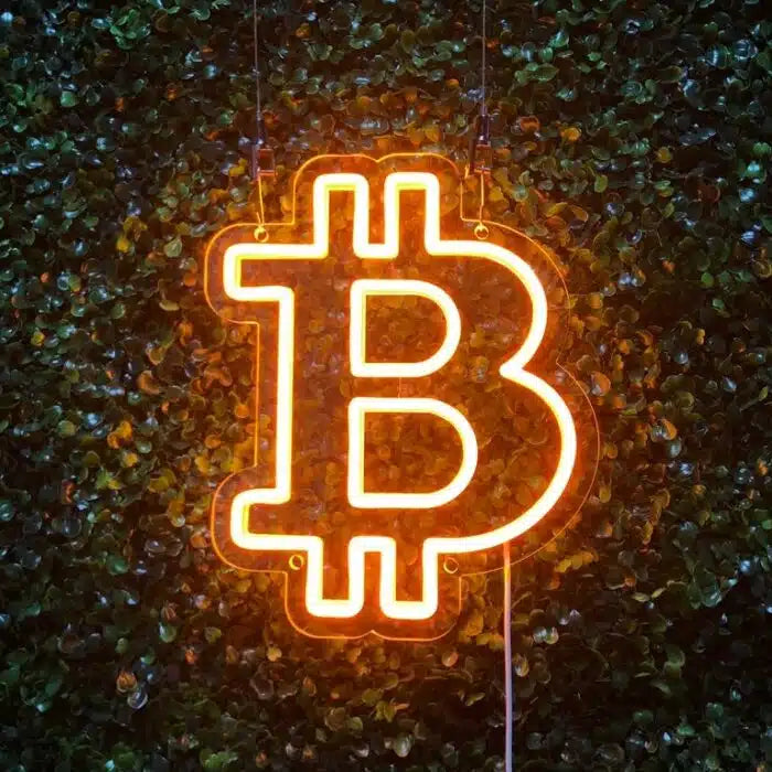 Bitcoin Logo Neon Sign LED Light