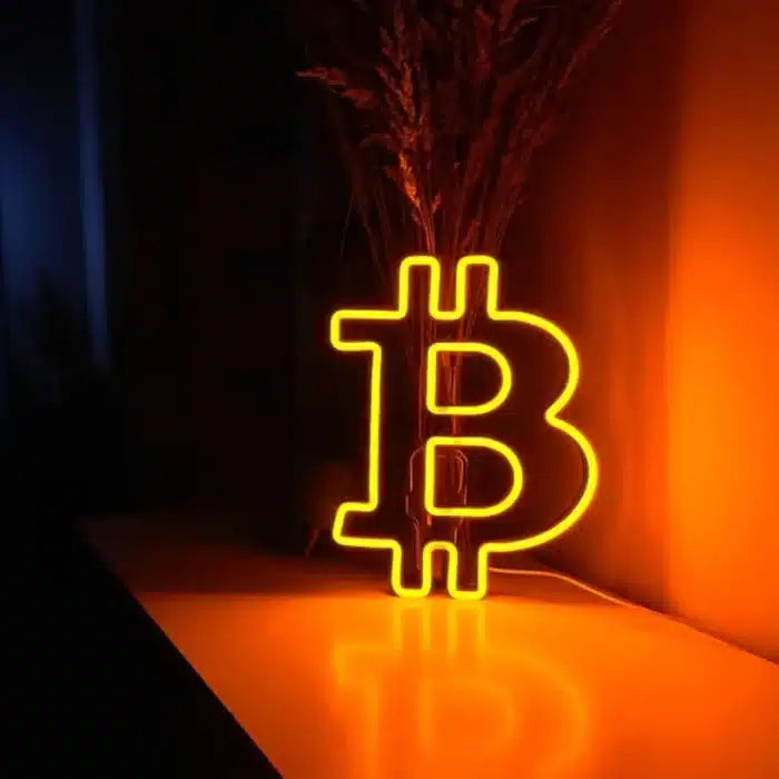 Bitcoin Logo Neon Sign LED Light