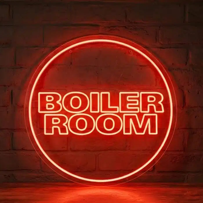 Boiler Room Logo Neon Sign LED Light