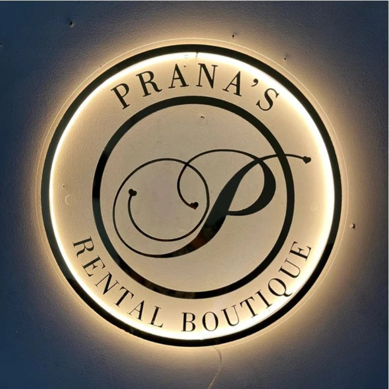 Boutique Round Acrylic Name Plate