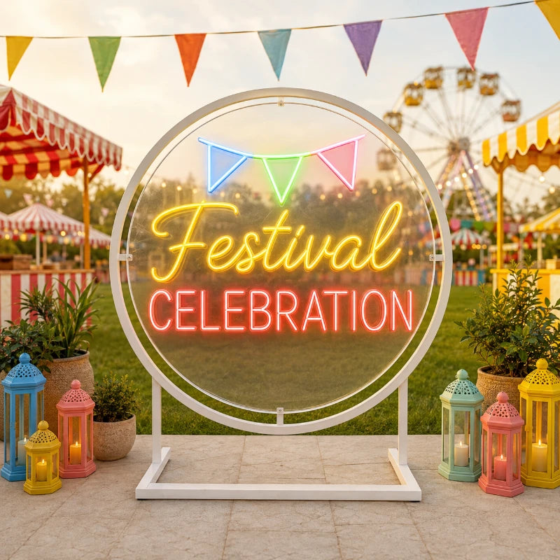Carnival Festival Celebration Neon Sign