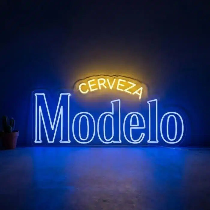 Cerveza Modelo Logo Neon Sign LED Light