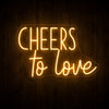 Cheer To Love LED Neon Sign Board