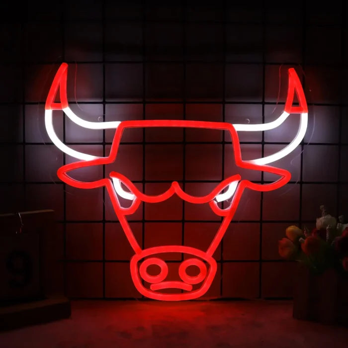 Chicago Bulls Logo Neon Sign LED Light