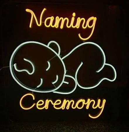 Child Naming Ceremony Neon Sign