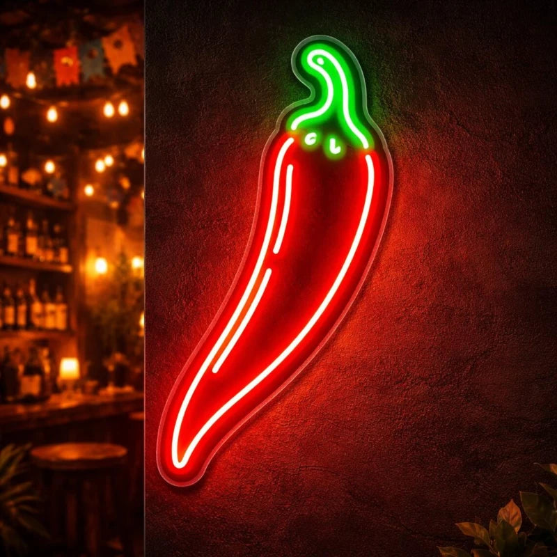 Chili Pepper Neon Sign