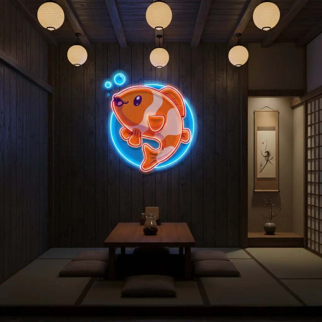 Clownfish UV Print Neon Lights